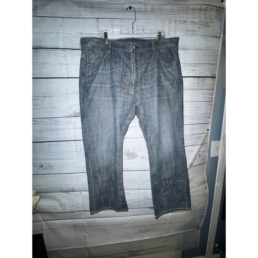 Rare Levis 569 Denim Jeans Indigo Blue Vintage Style Straight Leg Pants 42x30